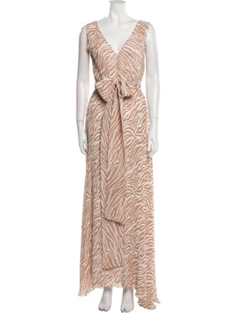 Alexis Animal Print Long Dress