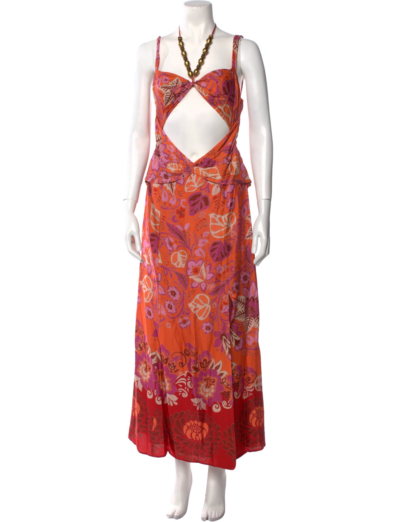 Alexis Floral Print Long Dress