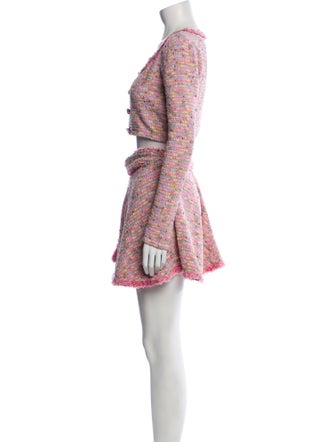 Alexis Tweed Pattern Glitter Accents Skirt Set