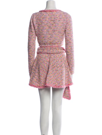 Alexis Tweed Pattern Glitter Accents Skirt Set