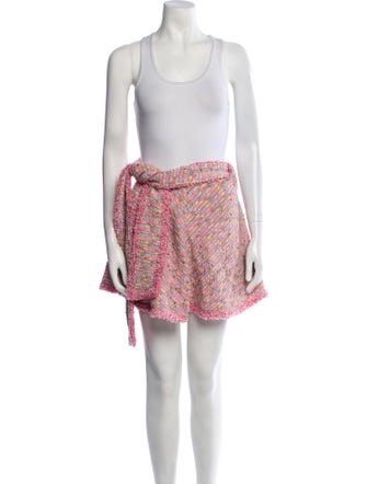 Alexis Tweed Pattern Glitter Accents Skirt Set