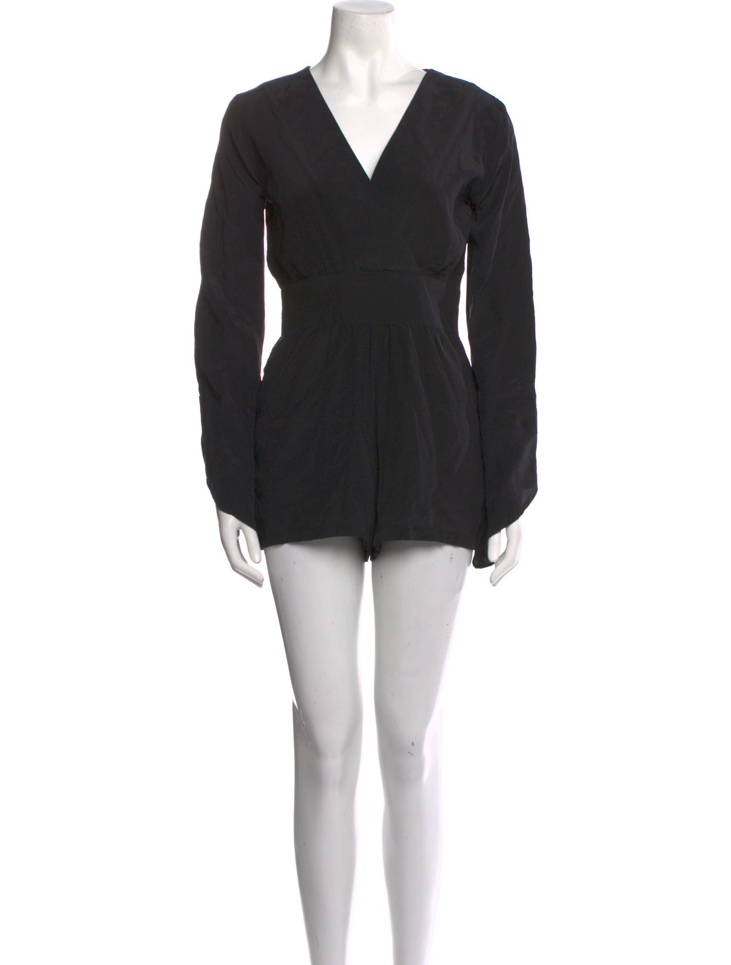 Alexis Silk V-Neck Romper