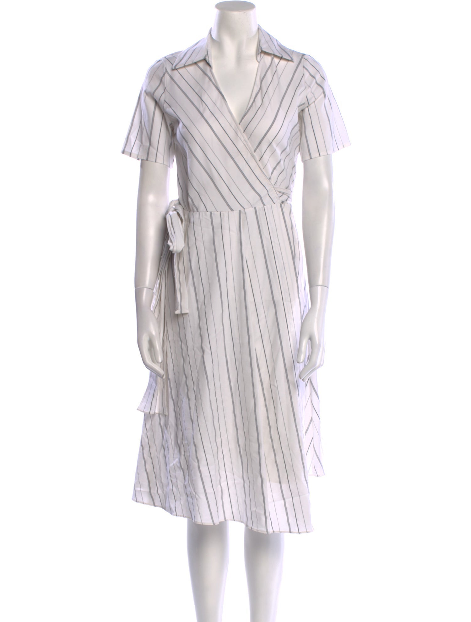 Alexis Striped Midi Length Dress