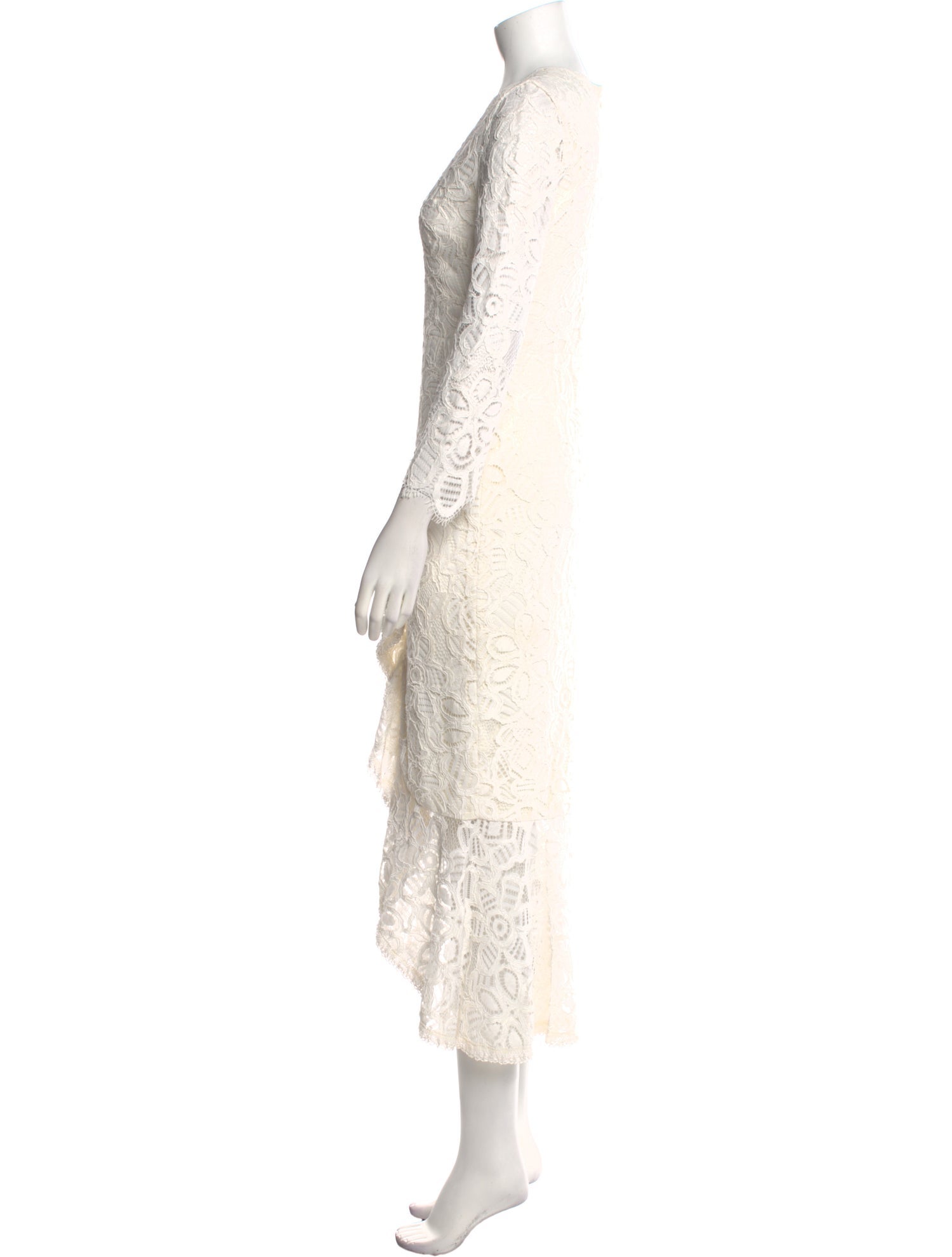 Alexis Lace Pattern Long Dress