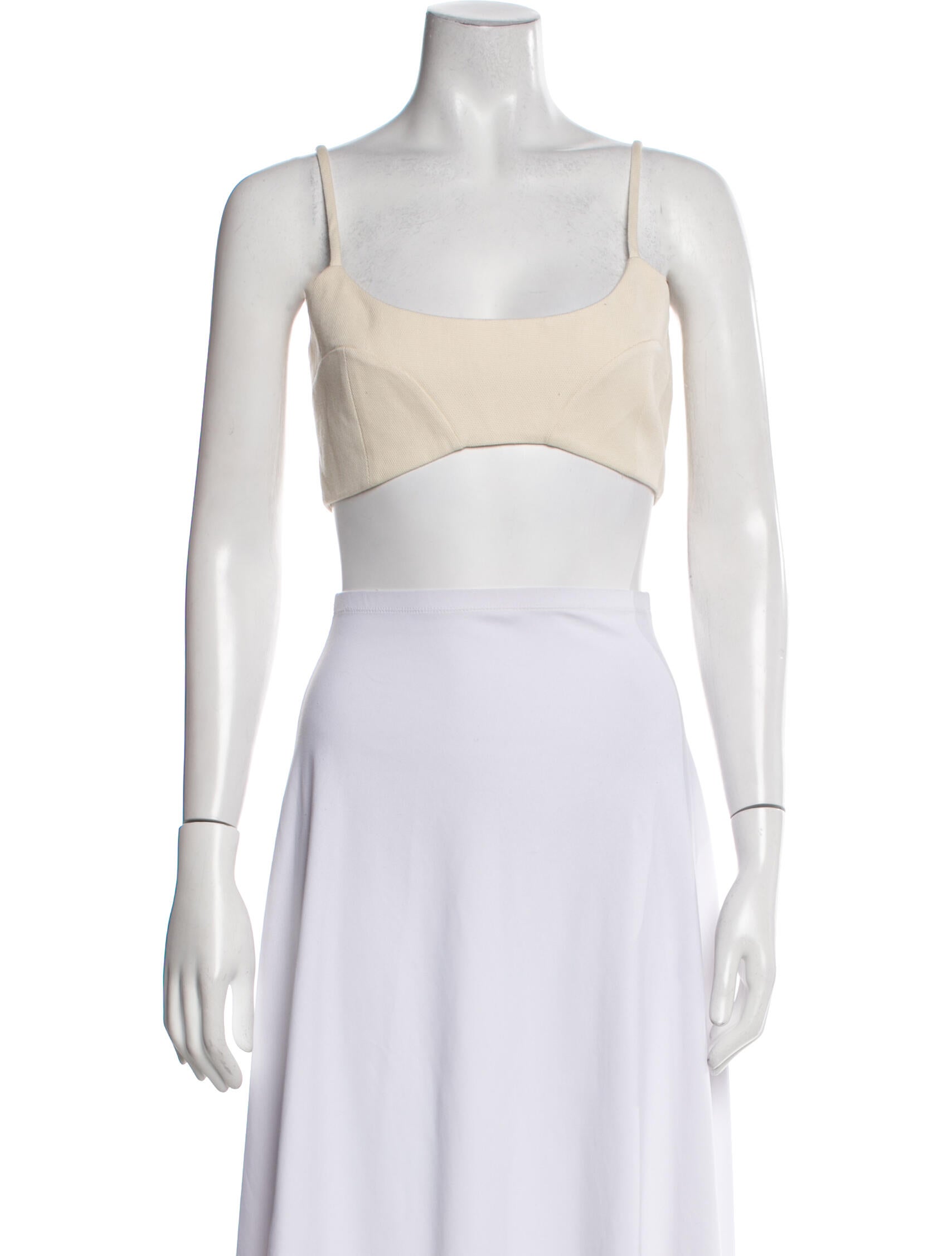 Alexis Square Neckline Sleeveless Crop Top w/ Tags