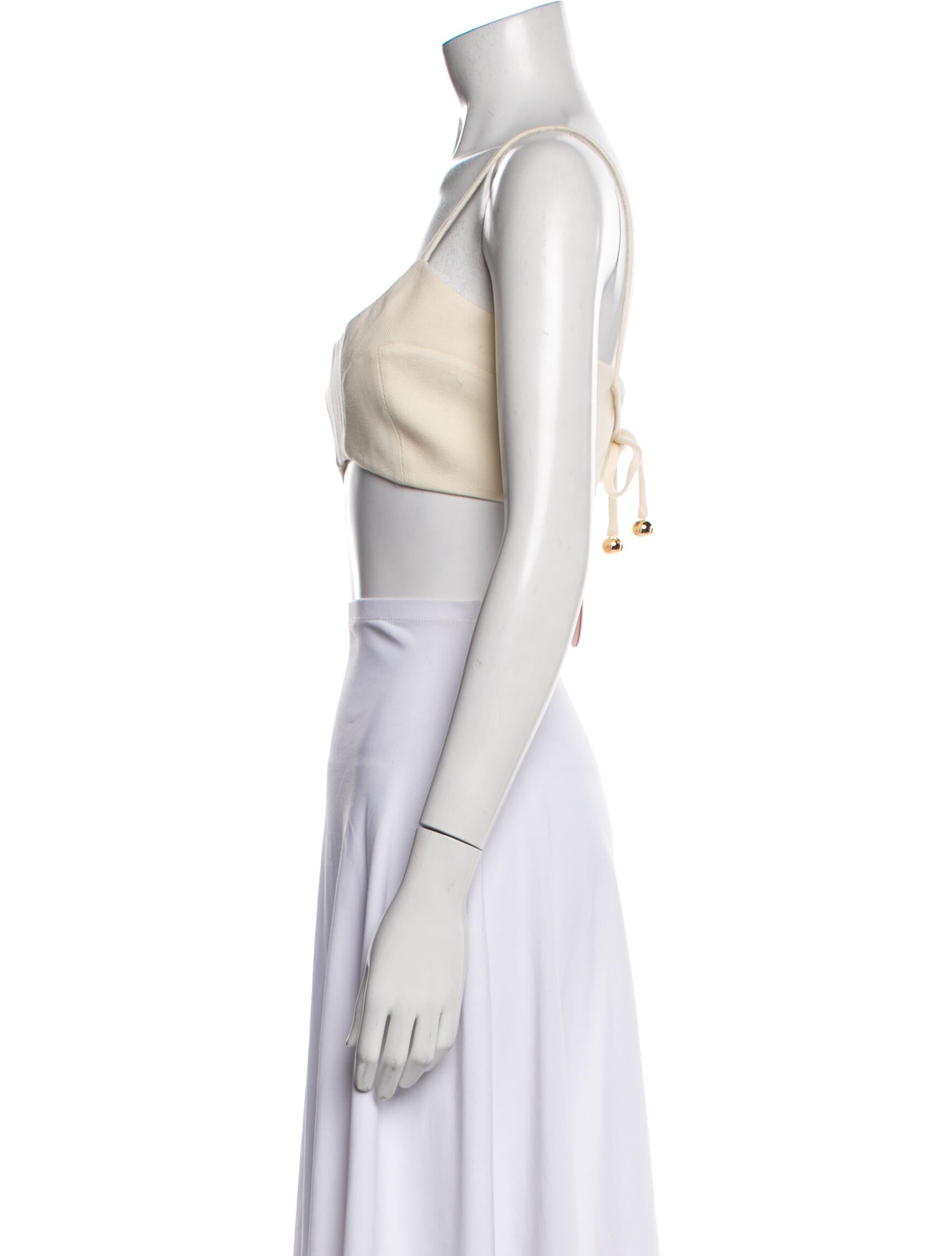 Alexis Square Neckline Sleeveless Crop Top w/ Tags