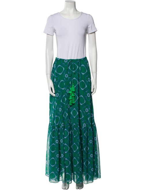 Alexis Printed Pom-Pom Embellishments Skirt Set