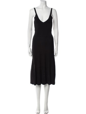 Alexis Plunge Neckline Midi Length Dress