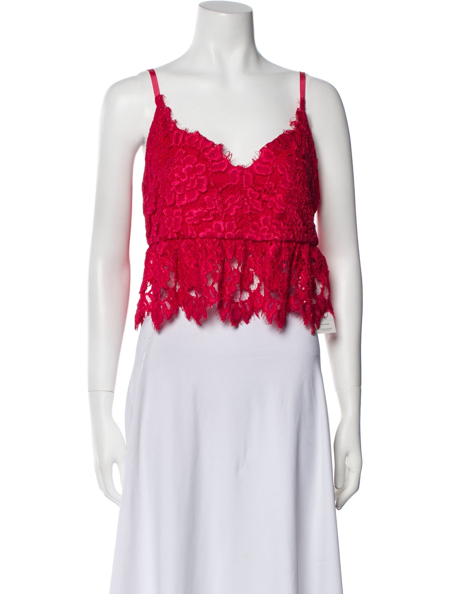 Alexis Lace Lace Pattern Crop Top