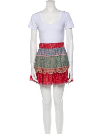 Alexis Lace Pattern Skirt Set