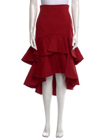 Alexis Skirts Ruffle Embellishment Midi Length Skirt S