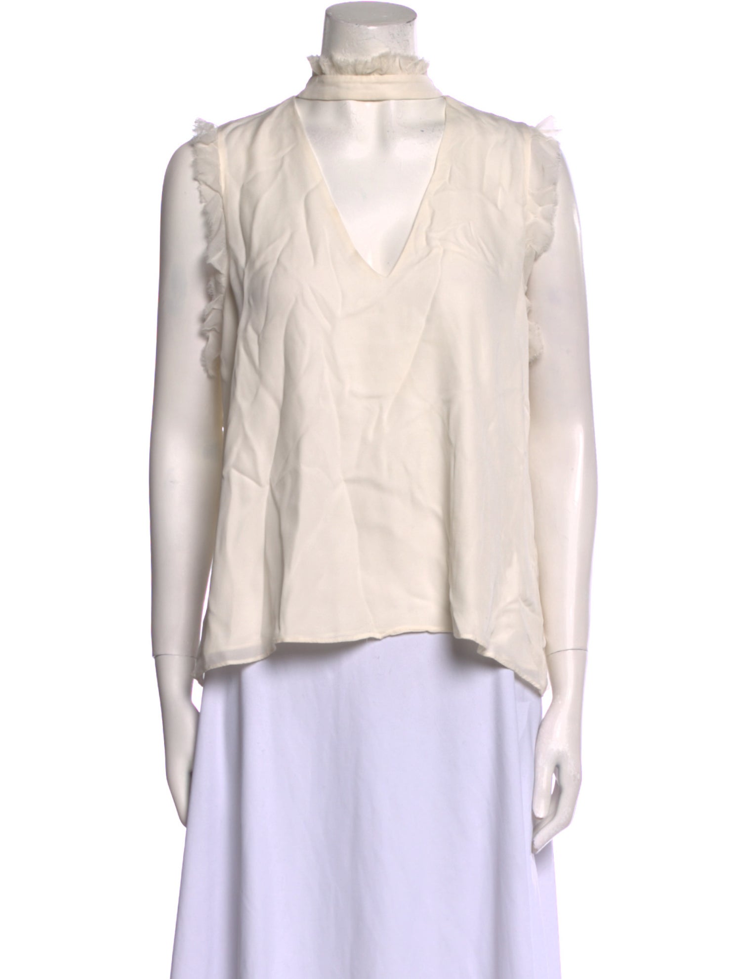 Alexis Silk Mock Neck Blouse