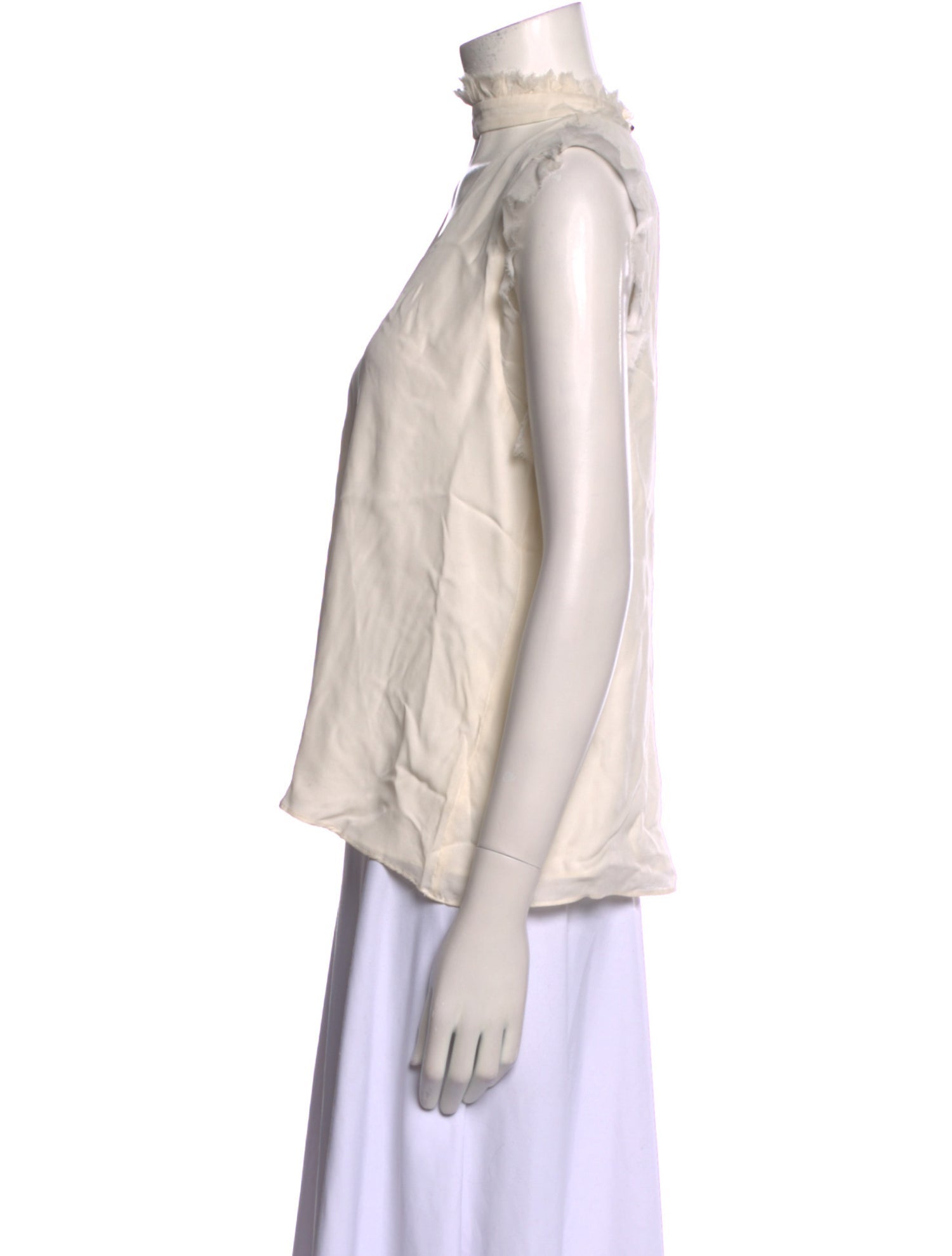 Alexis Silk Mock Neck Blouse