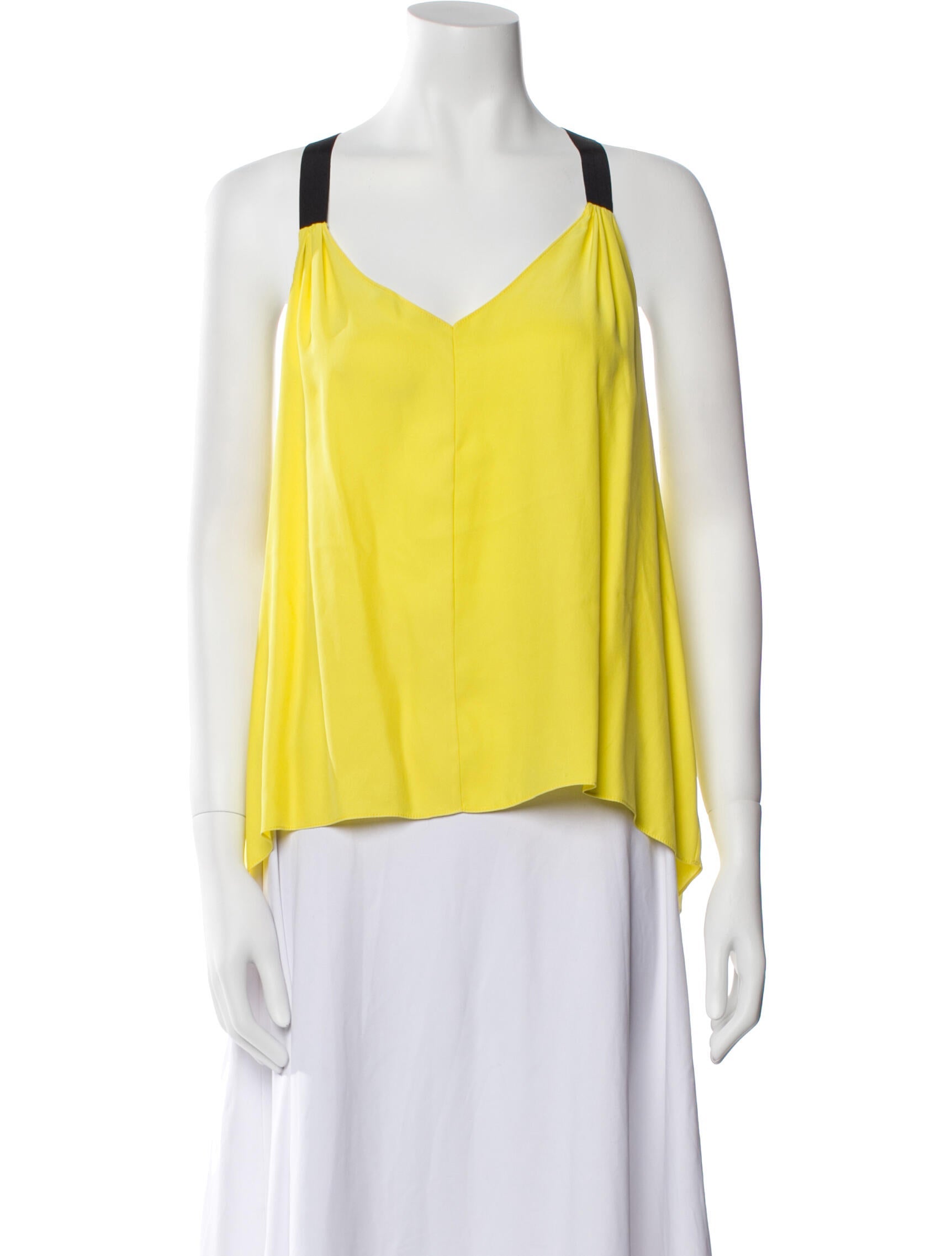 Alexis Silk V-Neck Blouse w/ Tags