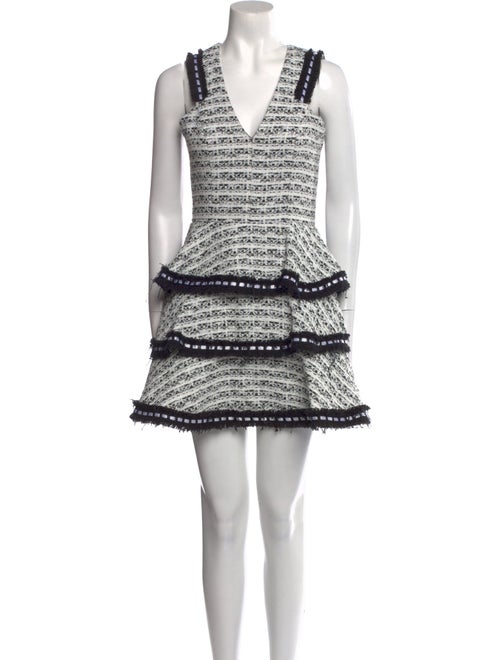 Alexis Tweed Pattern Mini Dress