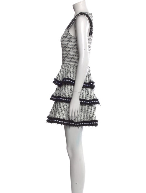 Alexis Tweed Pattern Mini Dress