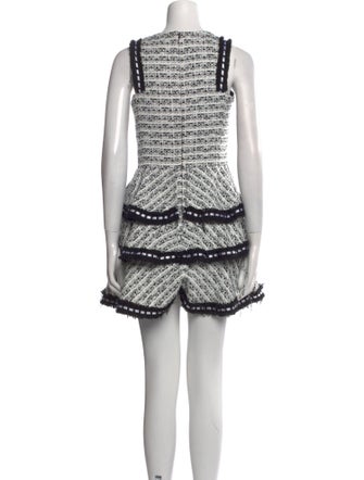 Alexis Tweed Pattern Mini Dress