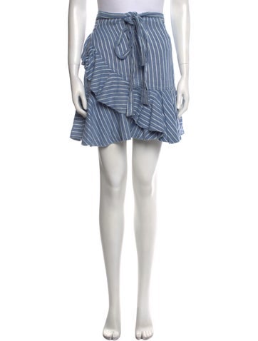 Alexis Skirts Striped Mini Skirt L