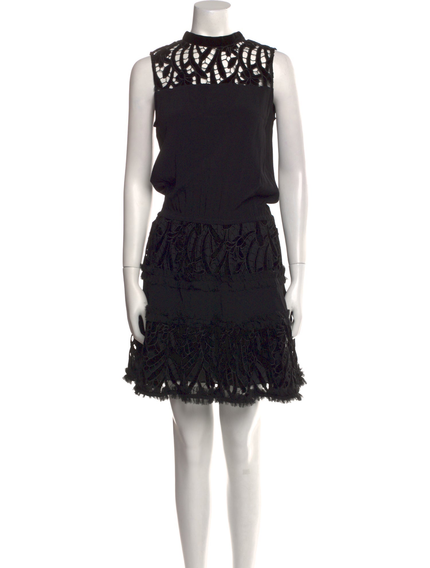 Alexis Lace Pattern Mini Dress