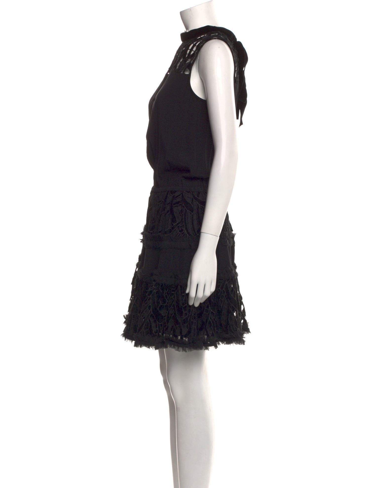 Alexis Lace Pattern Mini Dress