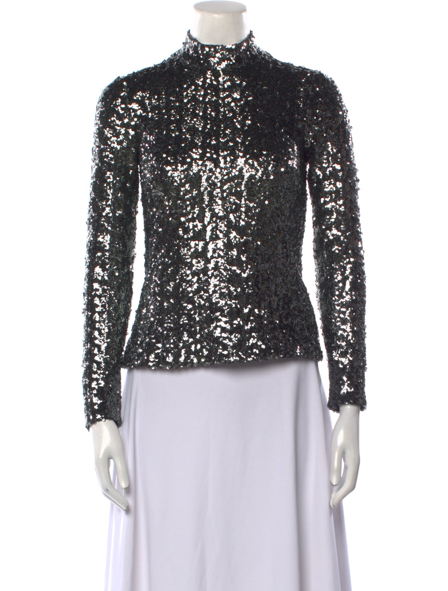 Alexis Mock Neck Long Sleeve Blouse