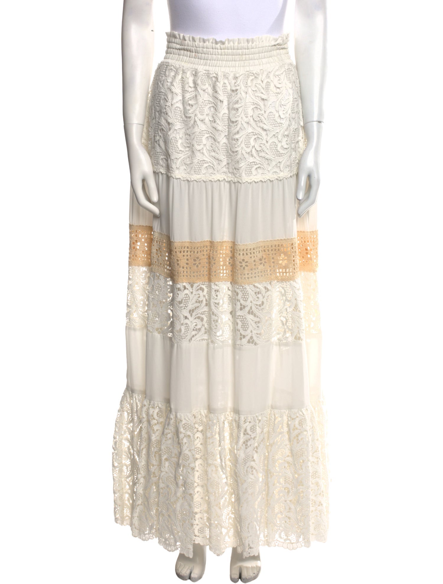 Alexis Lace Pattern Long Skirt