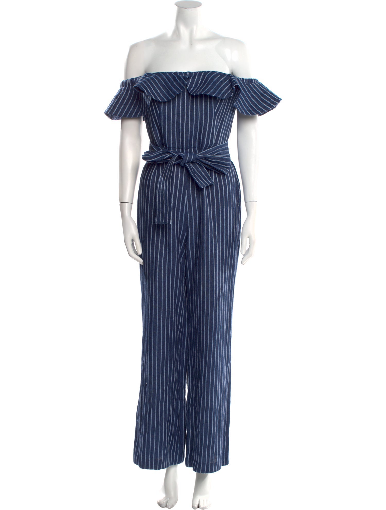 Alexis Linen Striped Jumpsuit
