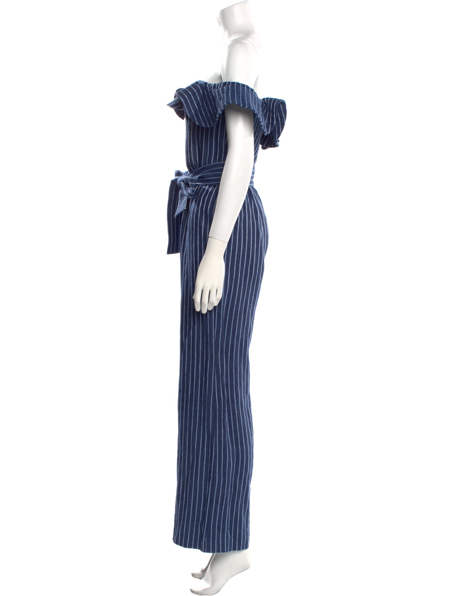 Alexis Linen Striped Jumpsuit