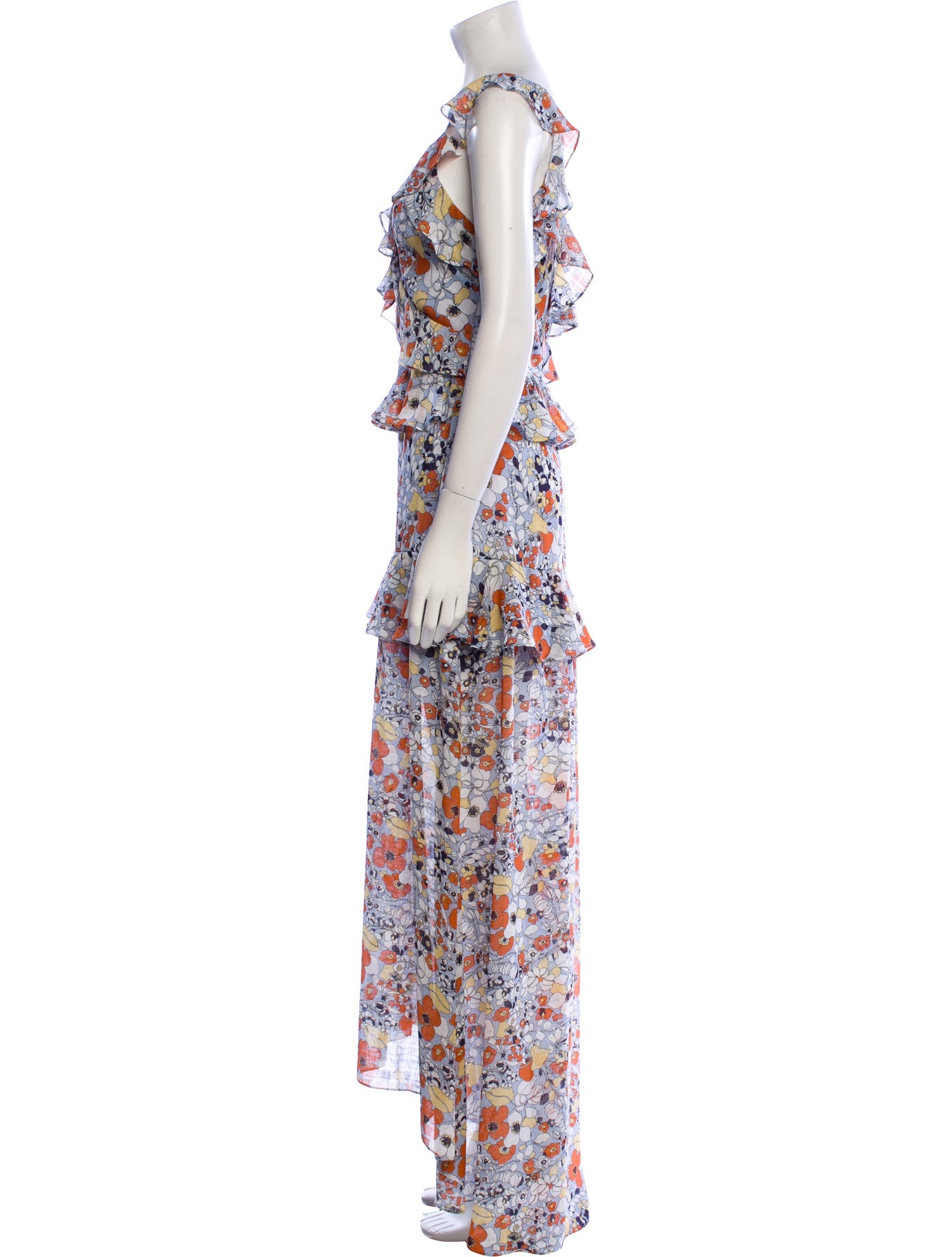 Alexis Floral Print Long Dress
