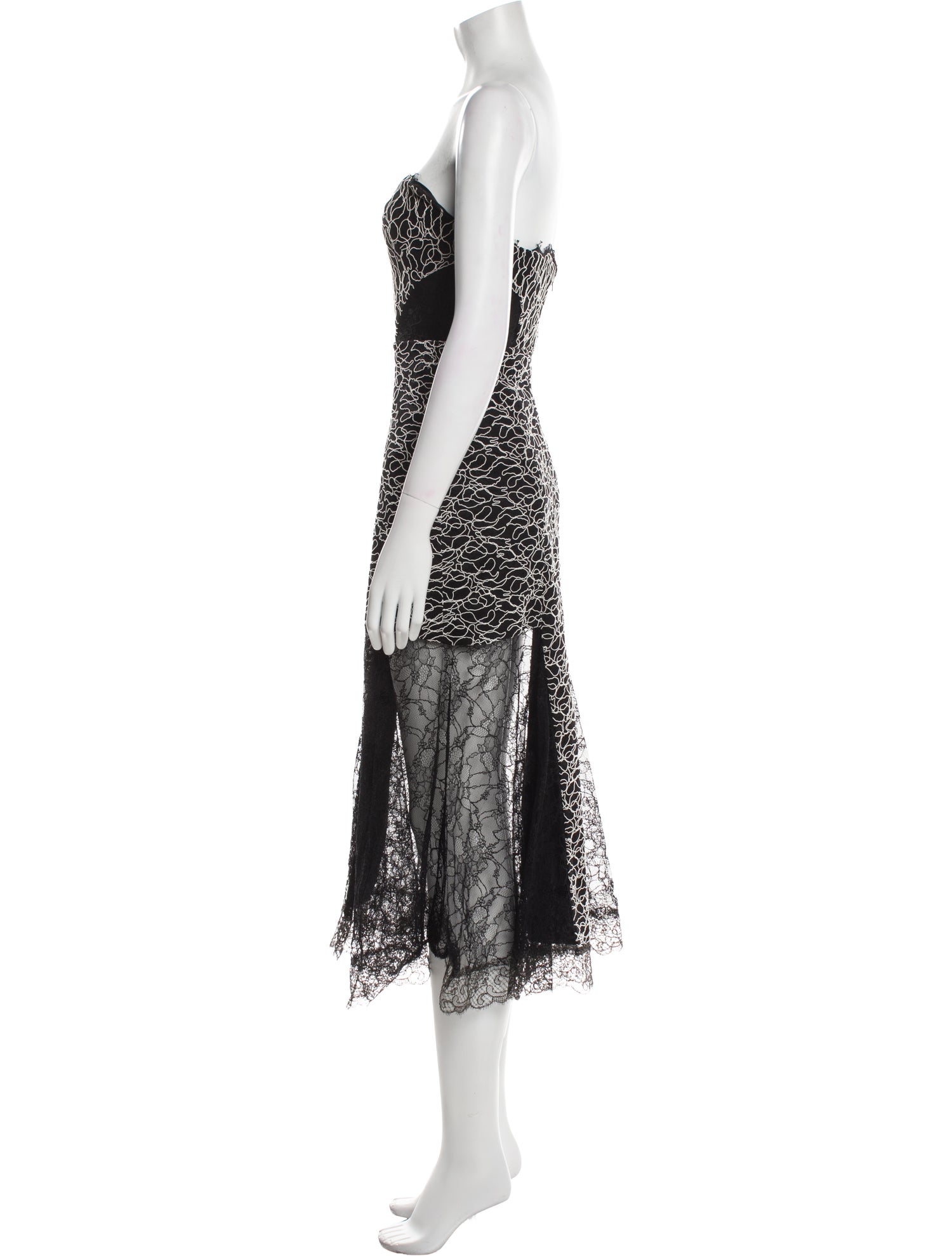 Alexis Lace Pattern Midi Length Dress w/ Tags
