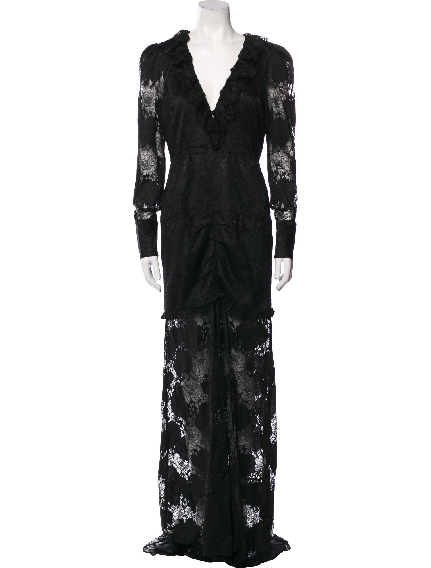 Alexis Lace Pattern Long Dress