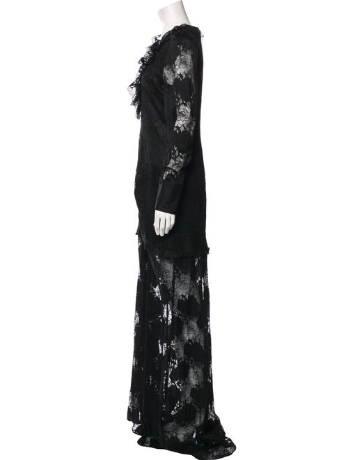 Alexis Lace Pattern Long Dress