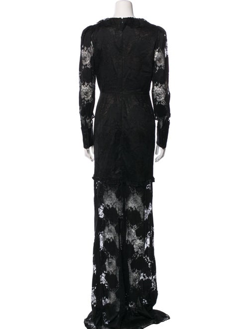 Alexis Lace Pattern Long Dress