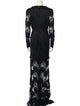 Alexis Lace Pattern Long Dress