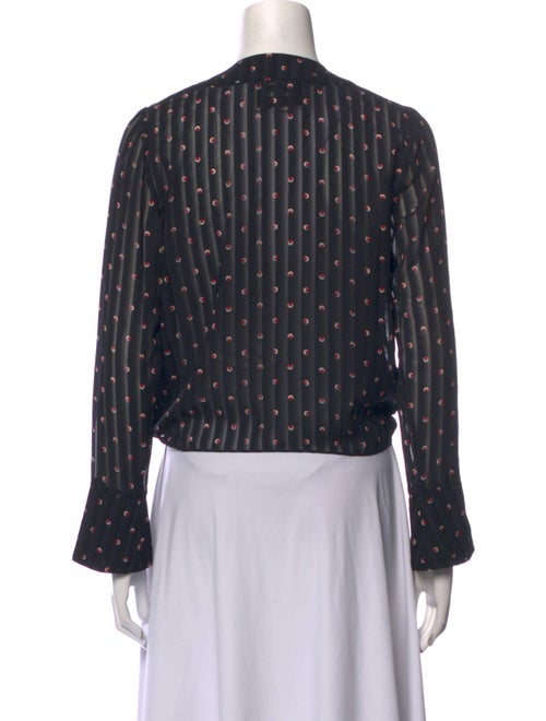 Alexis Silk Polka Dot Print Blouse
