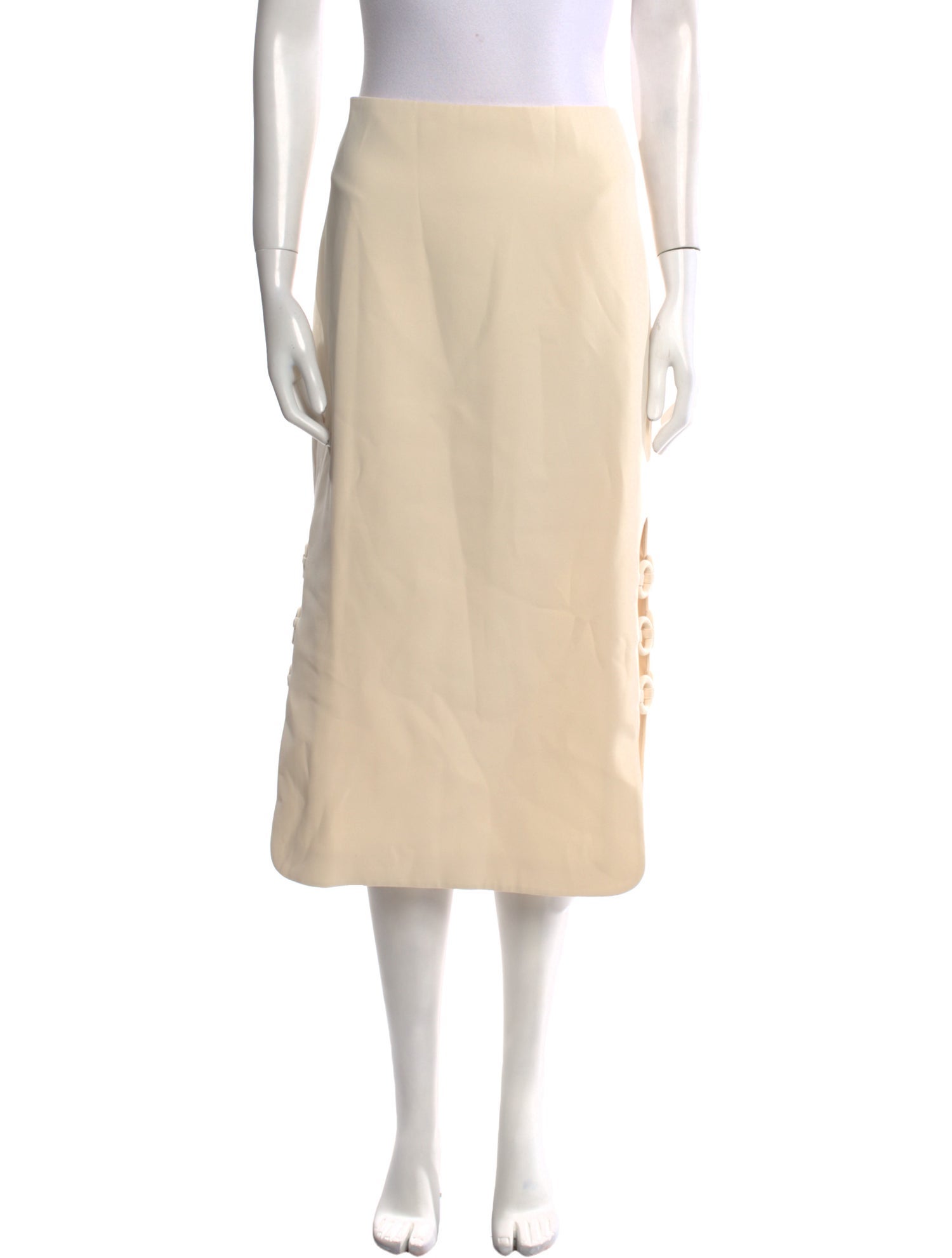 Alexis Chain-Link Accents Midi Length Skirt