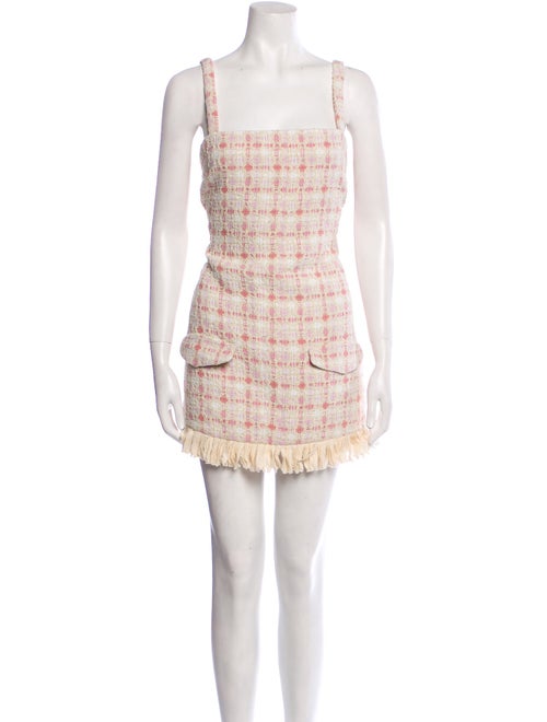 Alexis Tweed Pattern Mini Dress