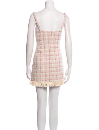 Alexis Tweed Pattern Mini Dress