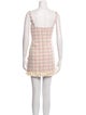 Alexis Tweed Pattern Mini Dress