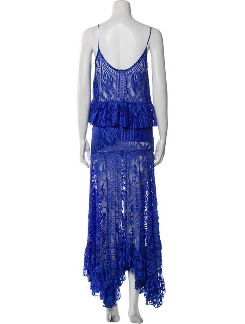 Alexis Nylon Lace Pattern Skirt Set