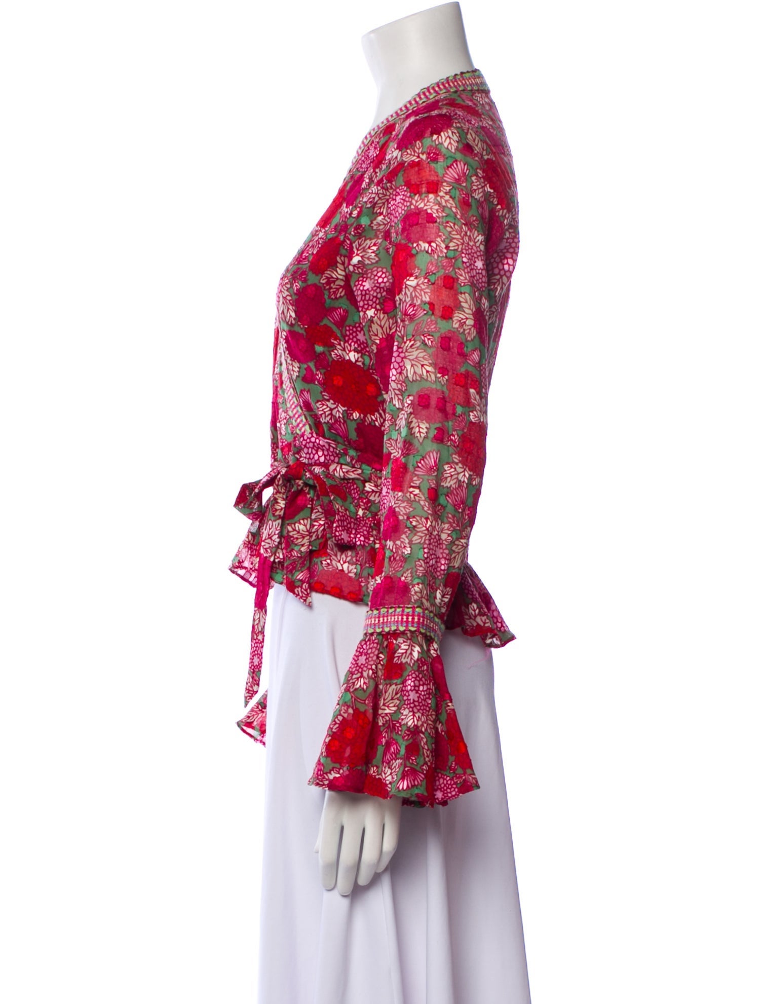 Alexis Floral Print V-Neck Blouse