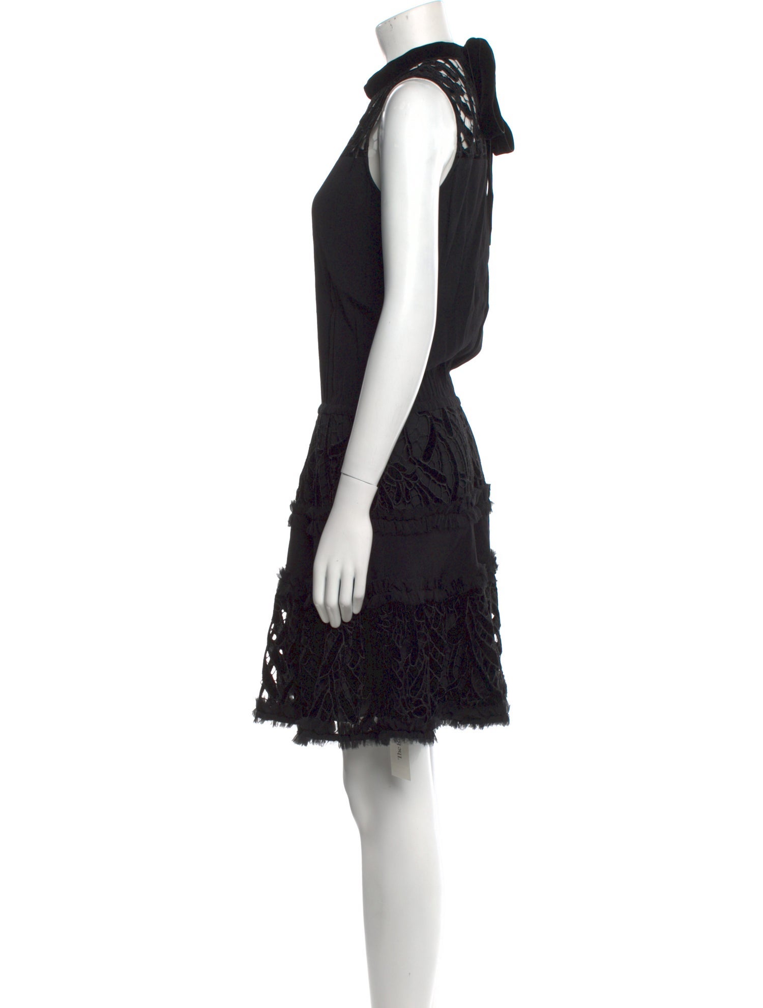 Alexis Lace Pattern Knee-Length Dress