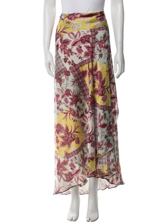 Alexis Floral Print Long Skirt
