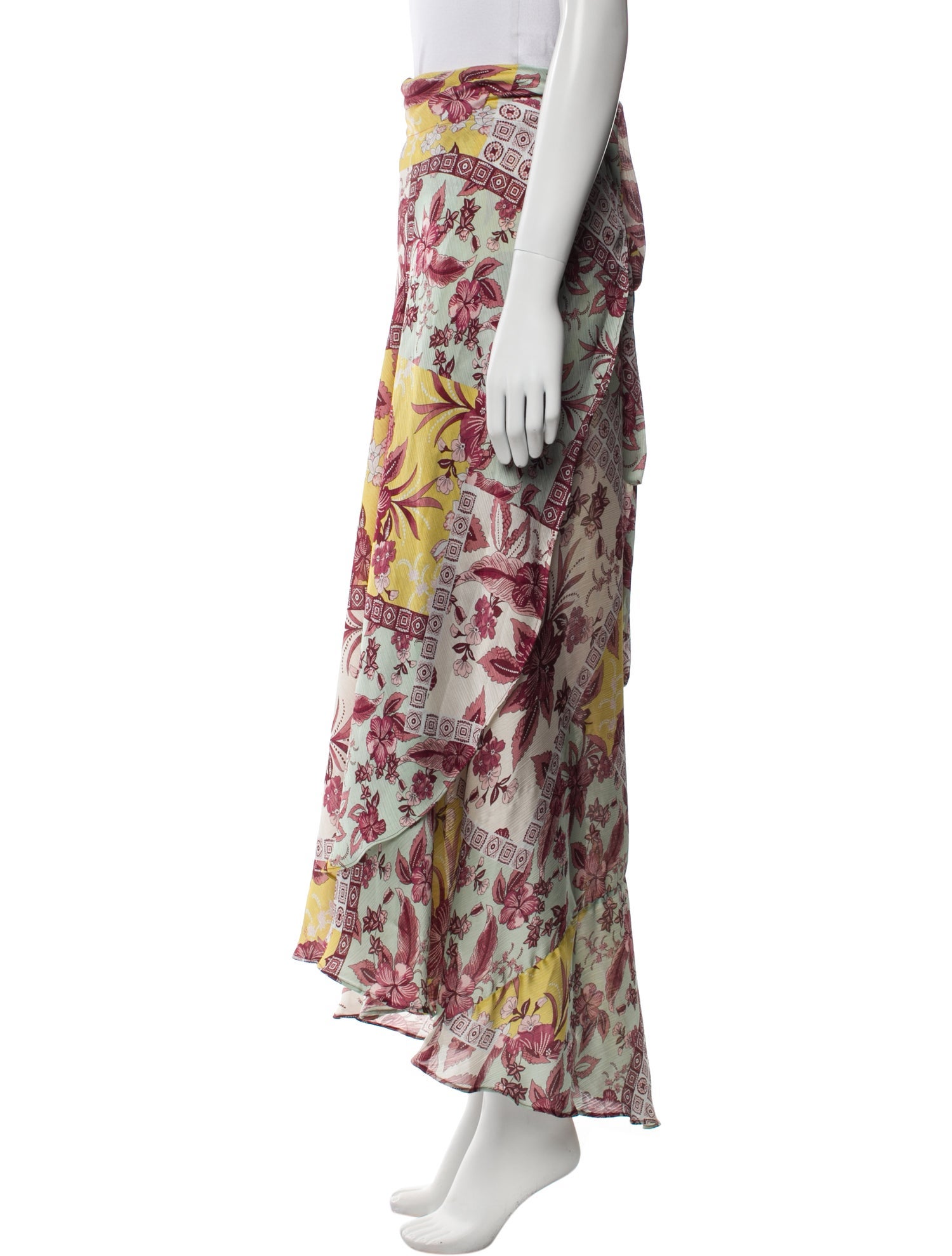 Alexis Floral Print Long Skirt
