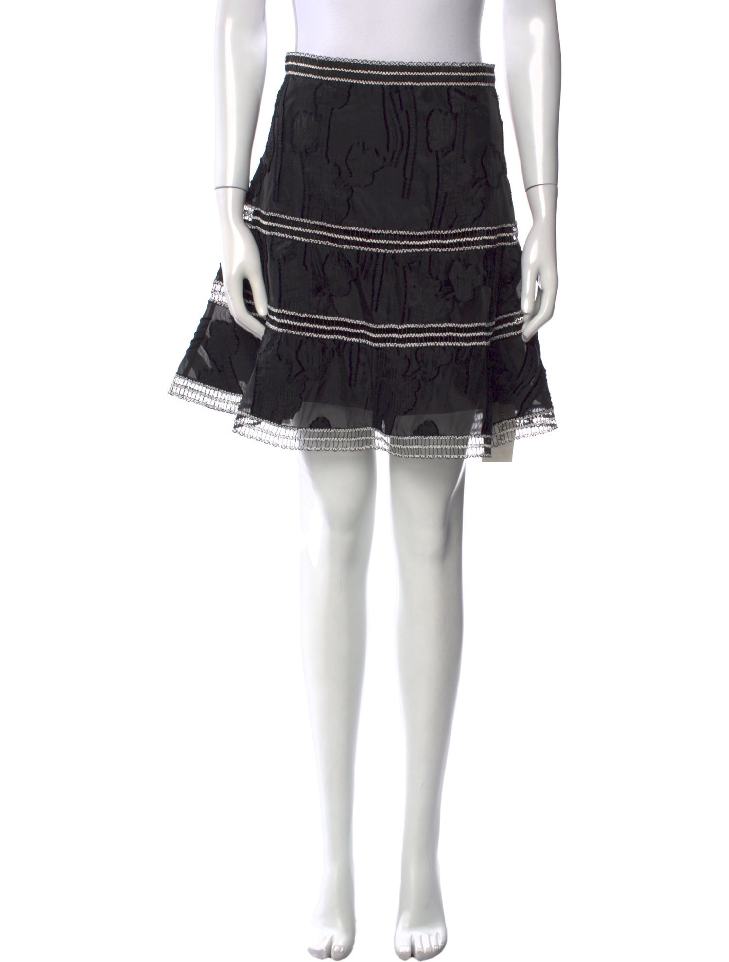 Alexis Striped Mini Skirt