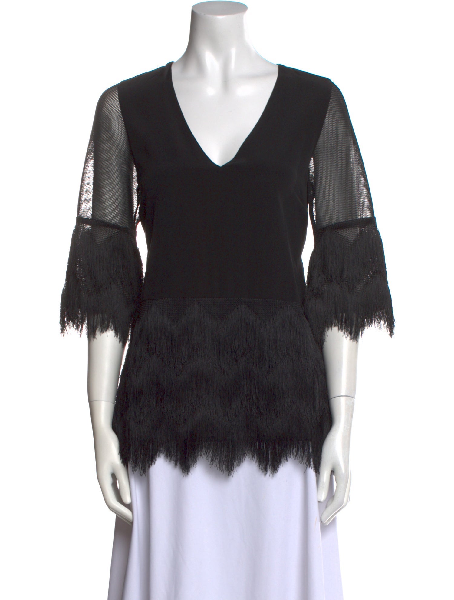Alexis Silk V-Neck Top