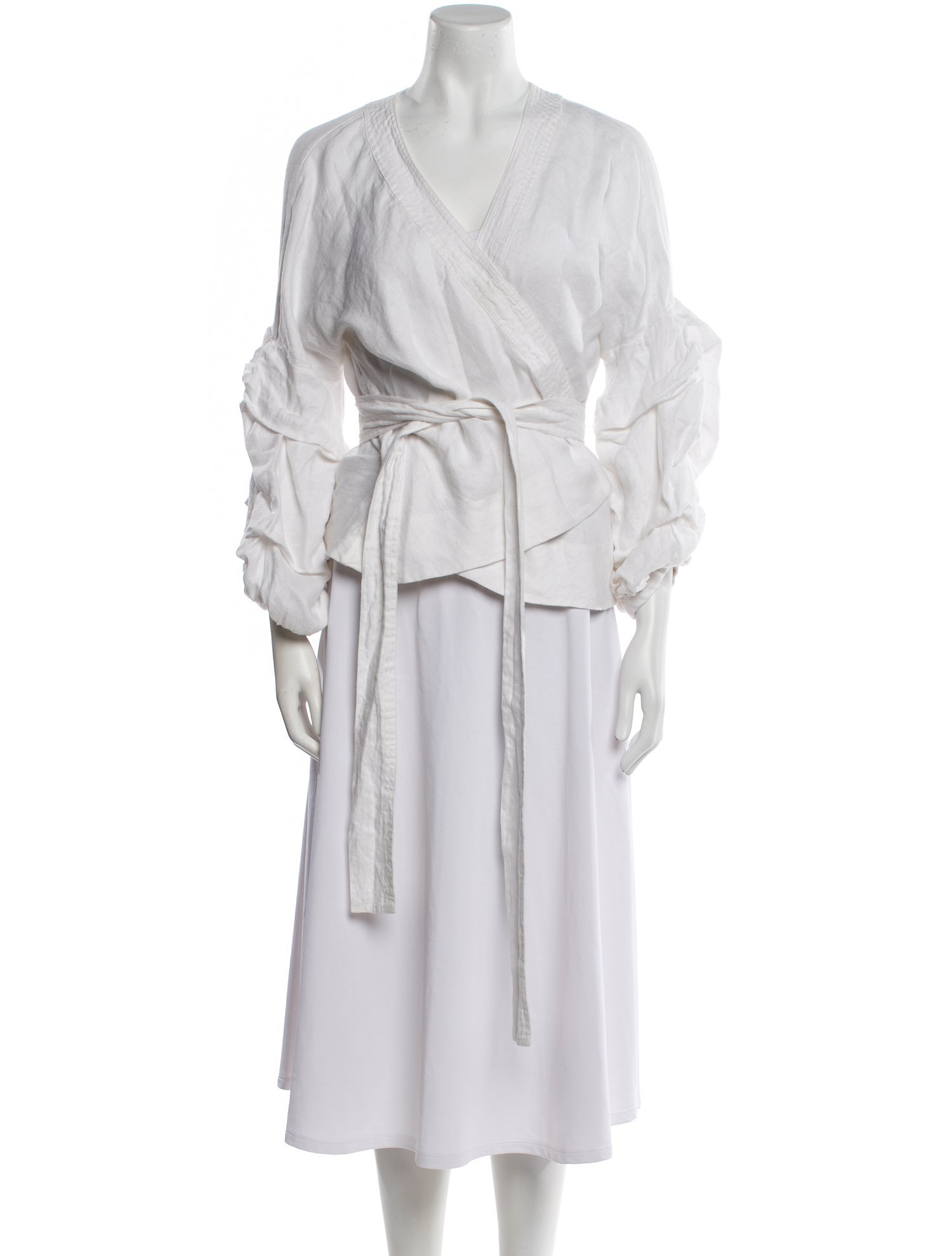 Alexis V-Neck Three-Quarter Sleeve Blouse