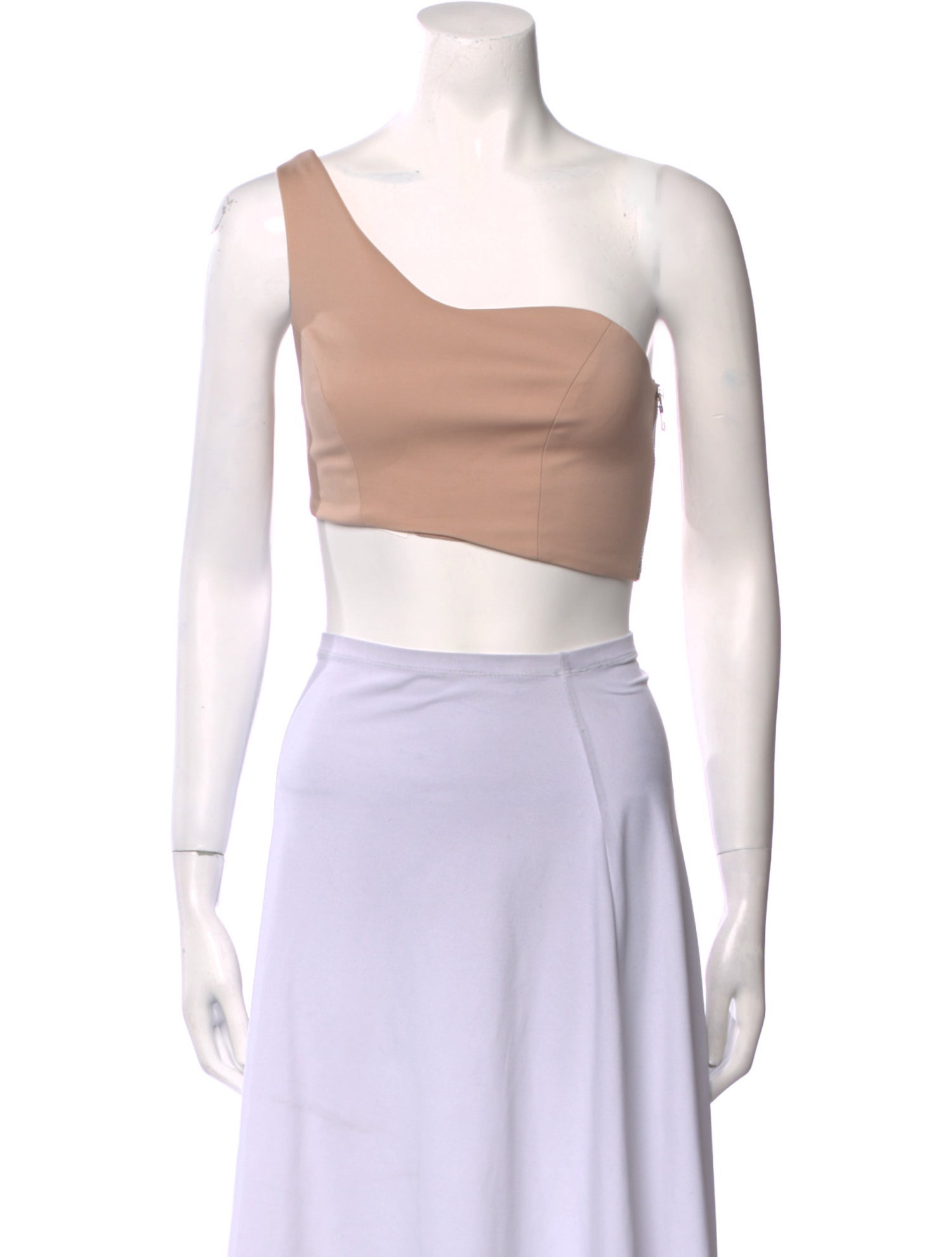 Alexis One-Shoulder Sleeveless Crop Top