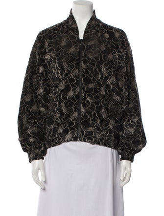 Alexis Floral Print Bomber Jacket