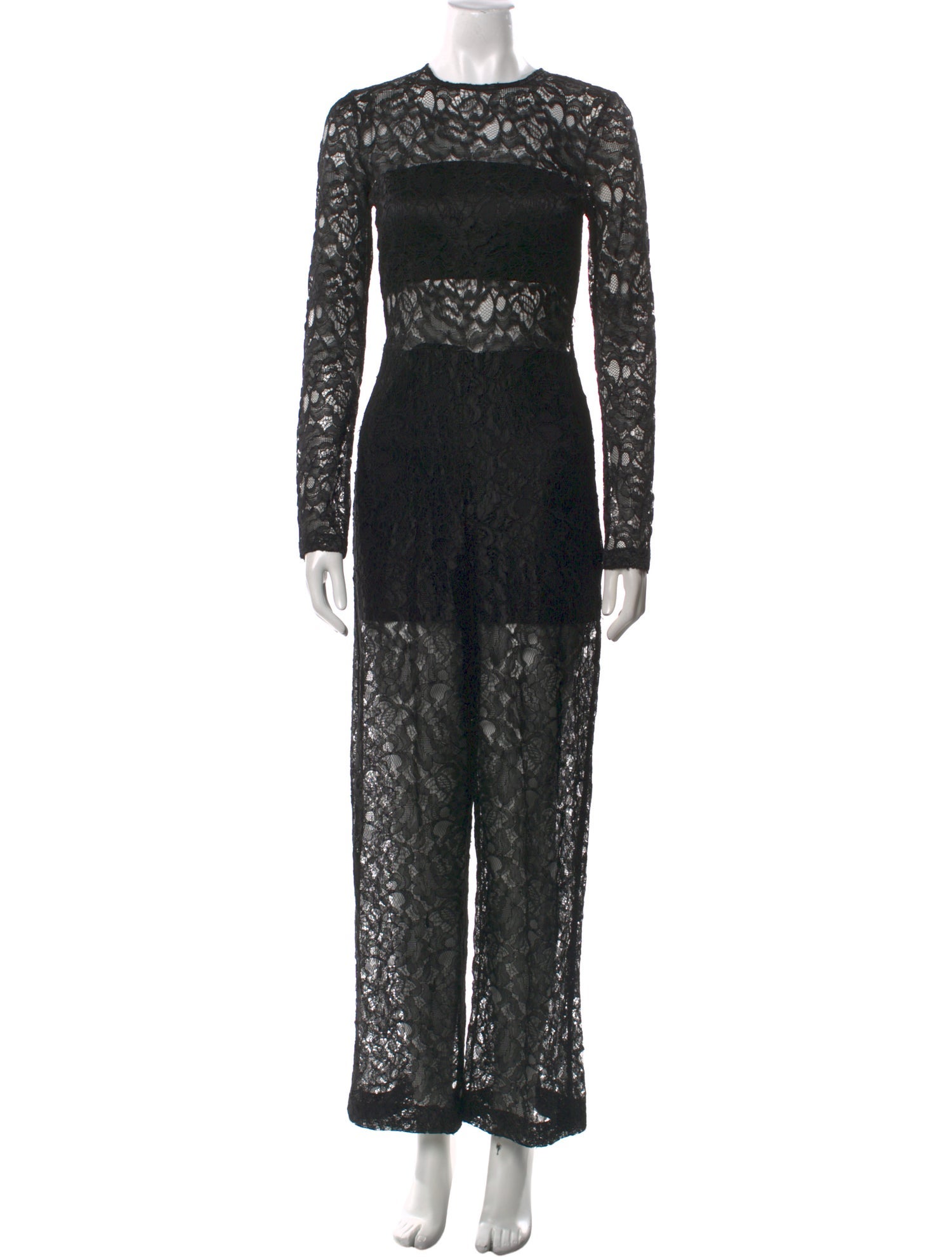 Alexis Nylon Lace Pattern Jumpsuit